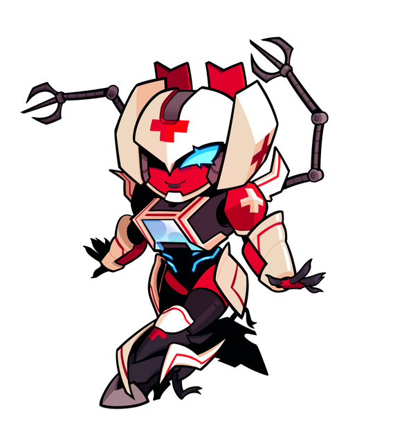 Chibi Birthday Present for Batty of their medic OC