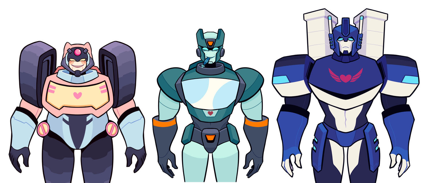 (discontinued) Longarm, Kup, and Ultra Magnus designs for "Tender Loving Circuits"