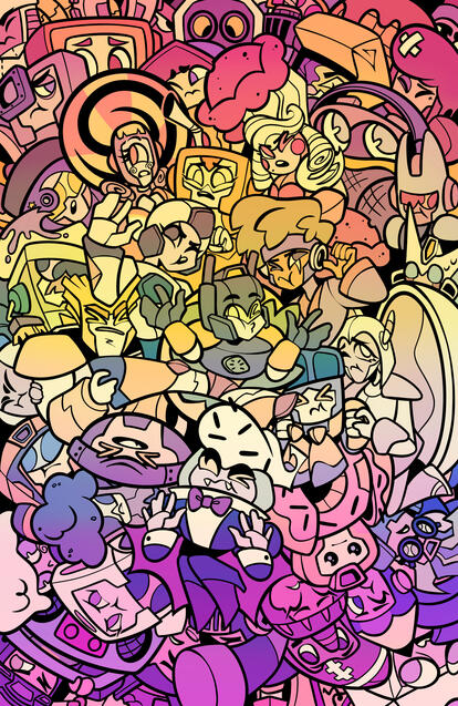 Cover Illustration for "Lost Bots" A BotBots Fanzine