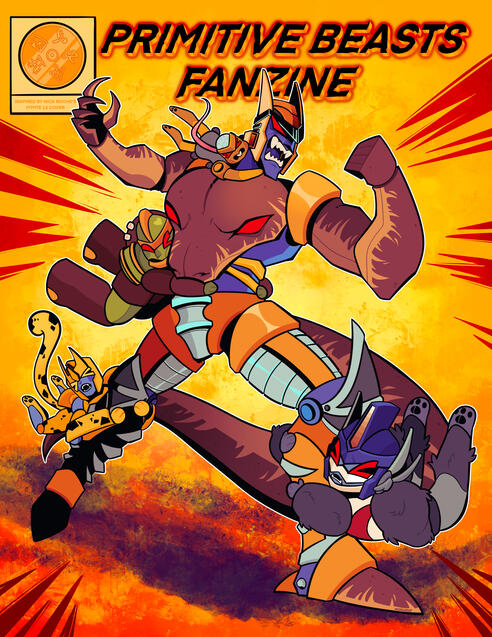 Illustration for "Primitive Fanzine" A Beast Wars charity zine