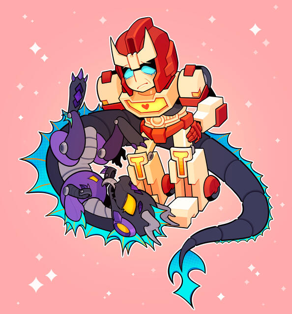 Transformers OC with MTMTE Ratchet Prize Winner Chibi