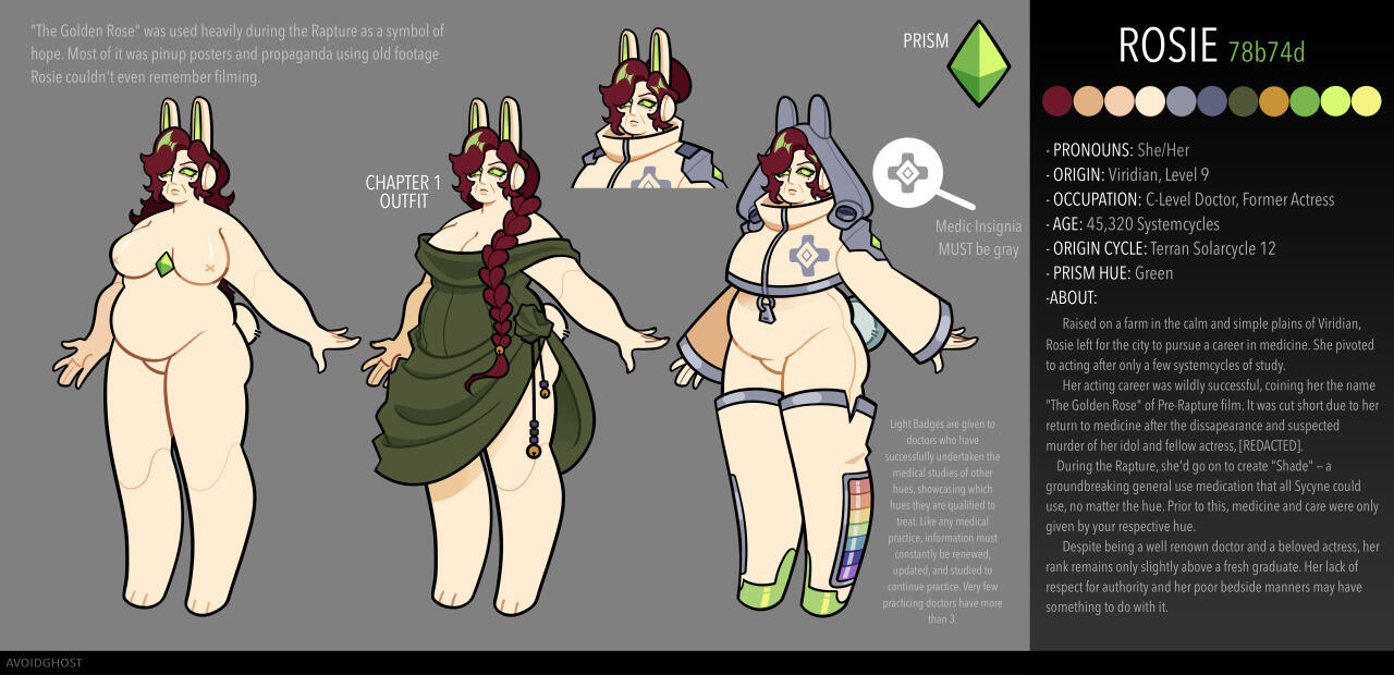 (old) Rosie Reference Sheet