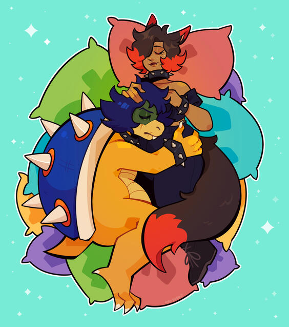 OC and Koopa Illustration