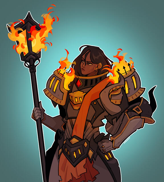 DnD OC Half-Body Illustration