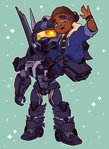Transformer OC and OC chibi