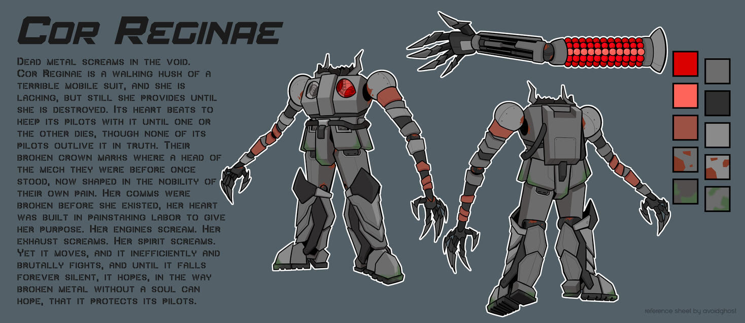 Gundam OC Reference Sheet (Custom Design)