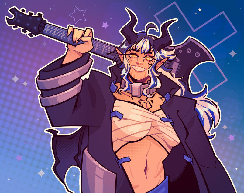 OC(MHA) Half Body Character Illustration