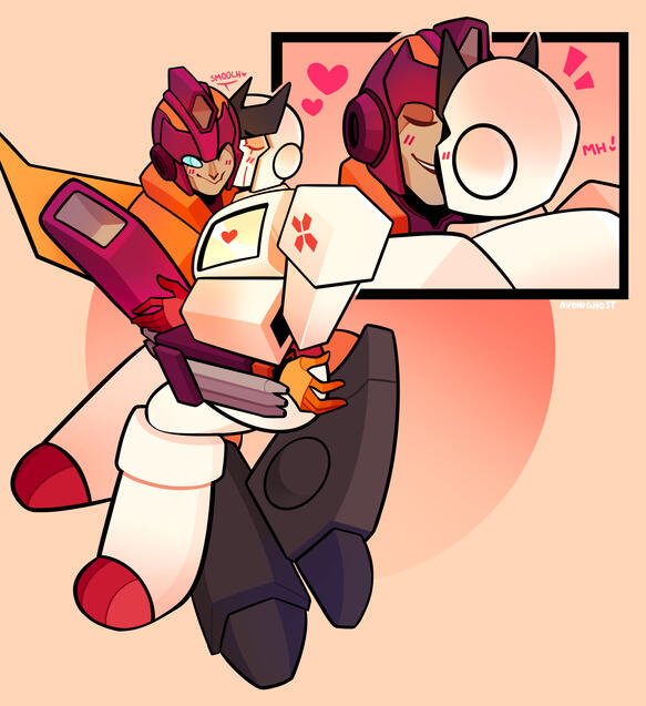 Hot Rod x Ratchet Art Trade